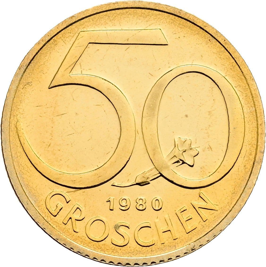 50 Groschen 1980 – Vorderseite