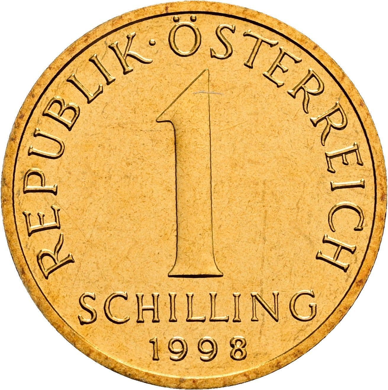 1 Schilling 1998 – Vorderseite