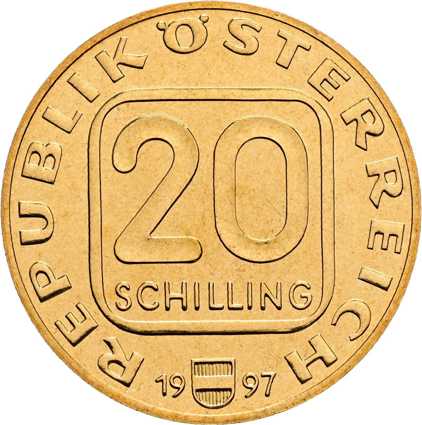 20 Schilling 1997 – Vorderseite
