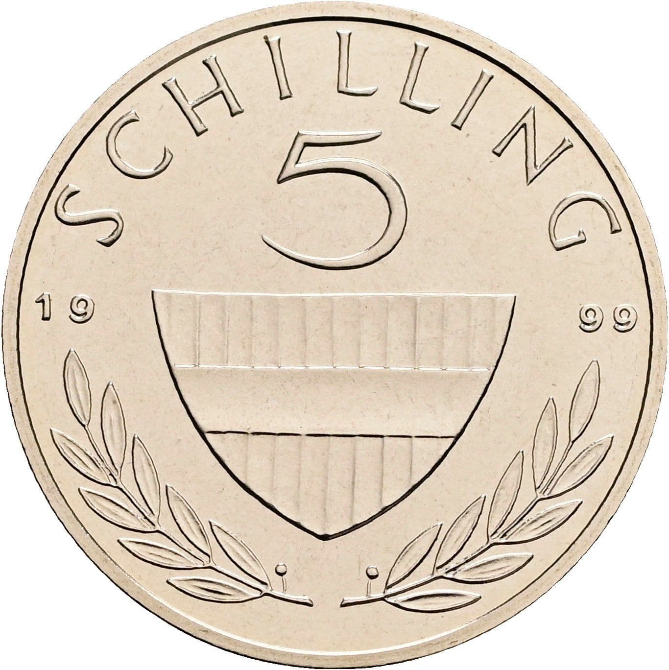 5 Schilling 1999 – Vorderseite