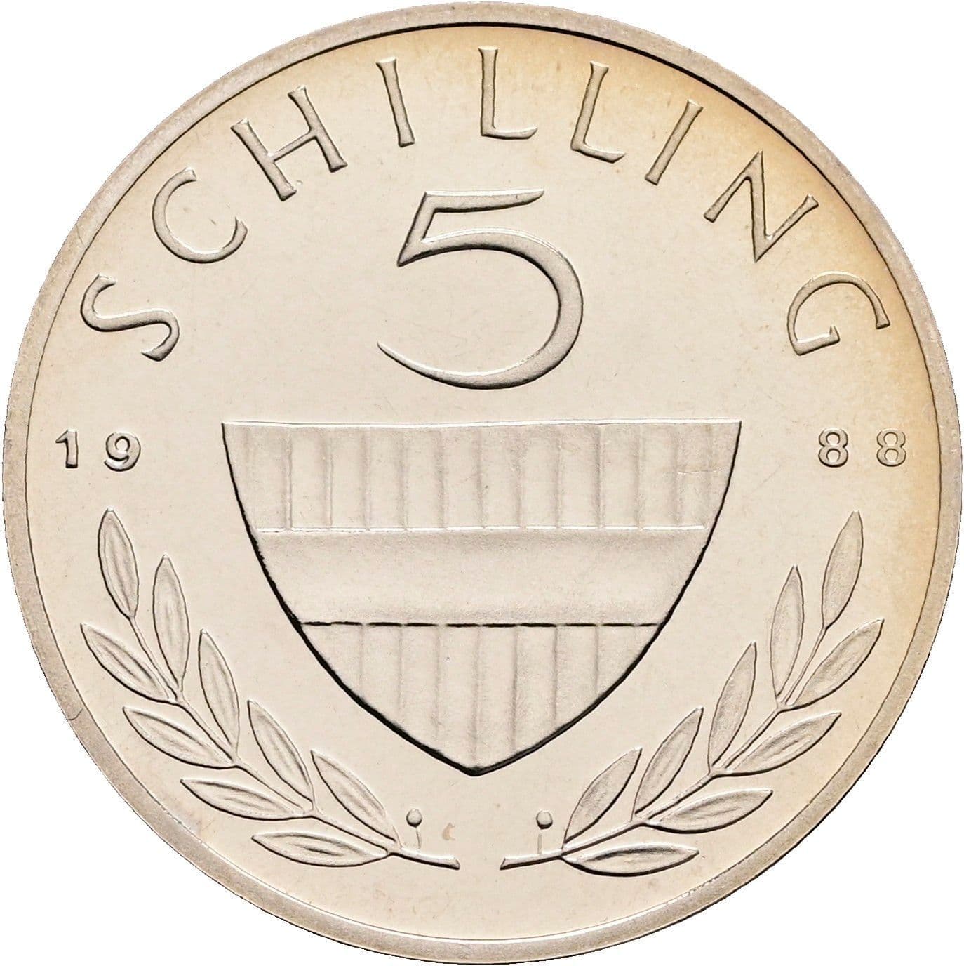 5 Schilling 1988 – Vorderseite