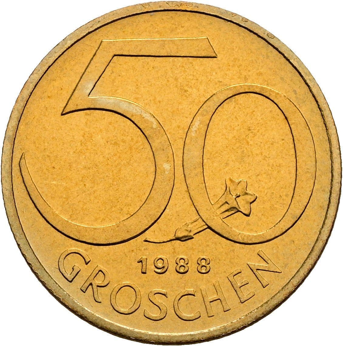 50 Groschen 1988 – Vorderseite