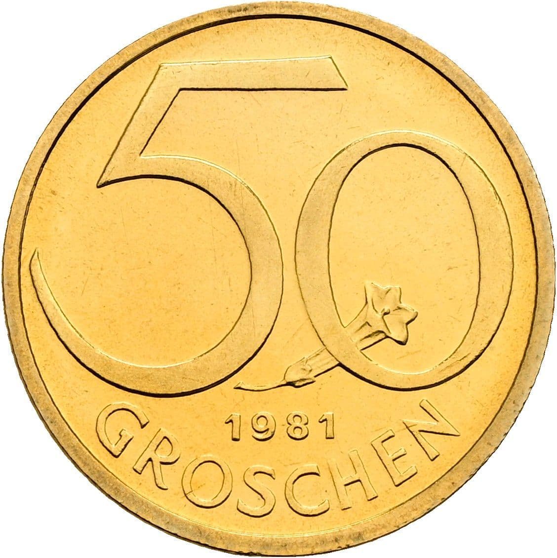 50 Groschen 1981 – Vorderseite