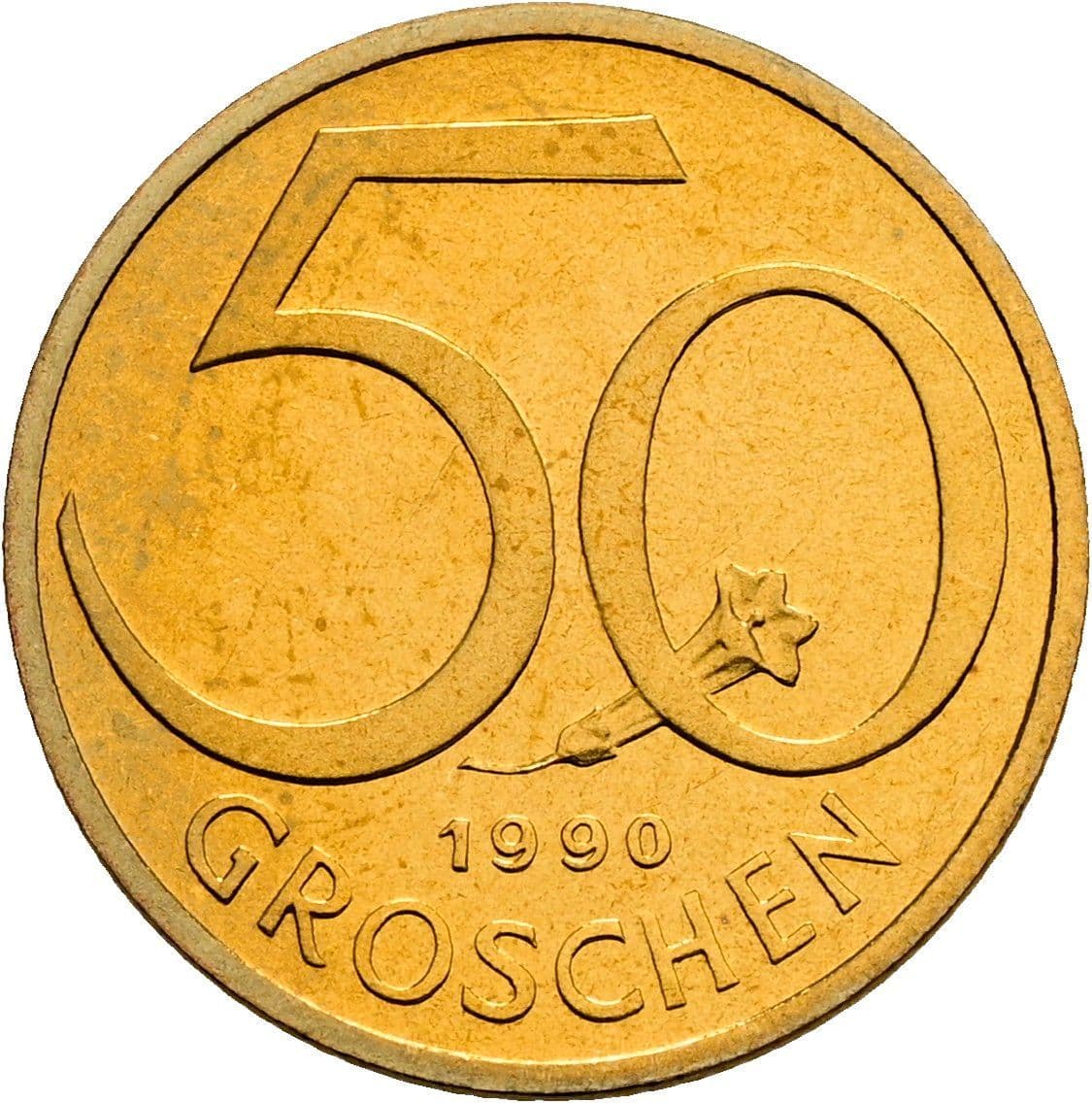 50 Groschen 1990 – Vorderseite