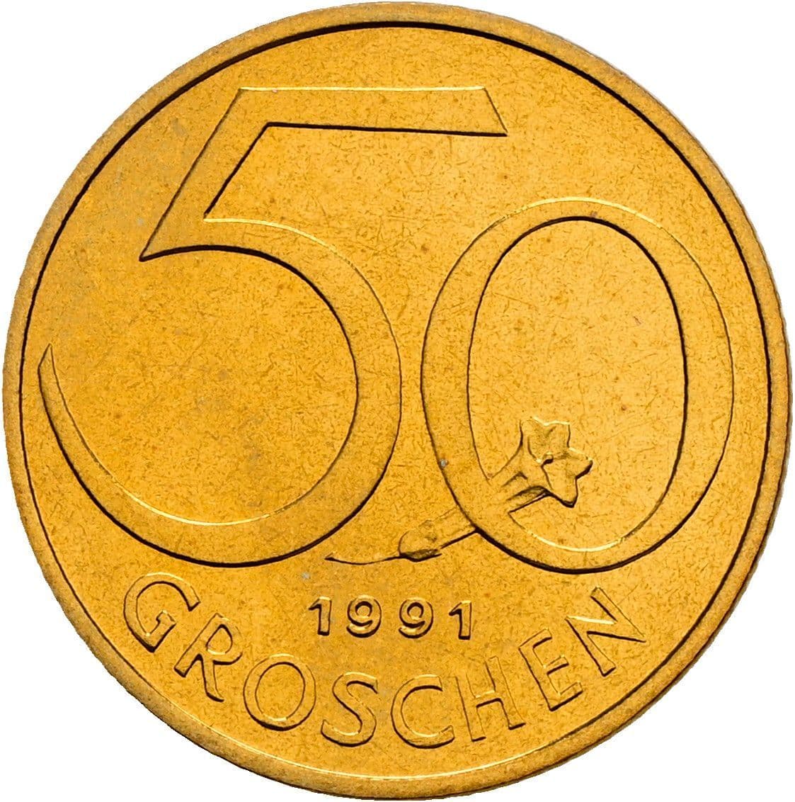 50 Groschen 1991 – Vorderseite