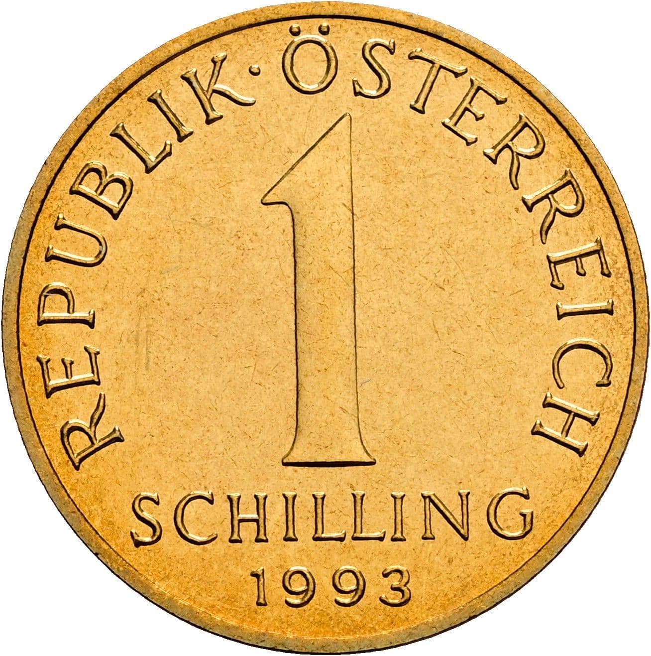 1 Schilling 1993 – Vorderseite