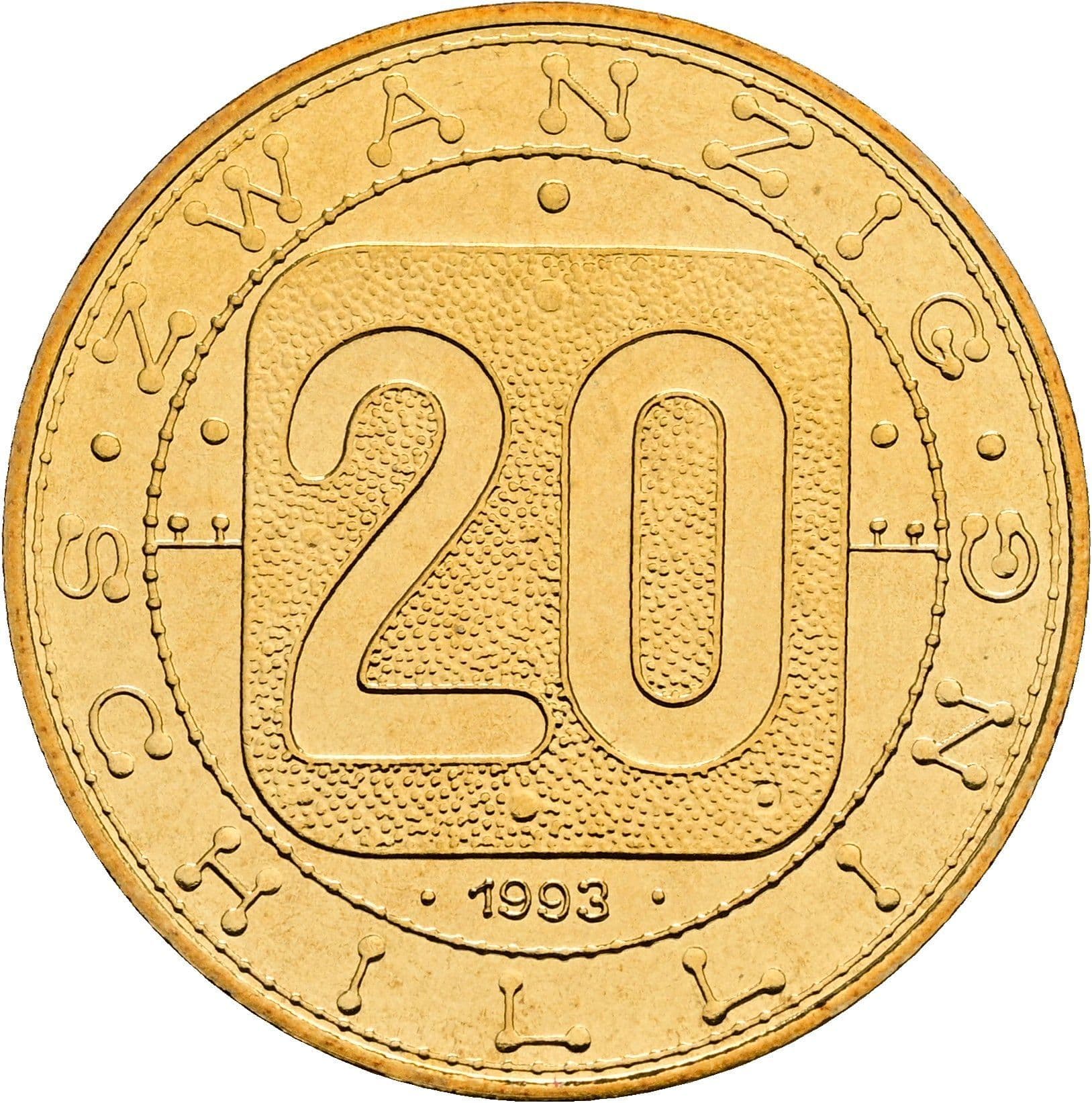 20 Schilling 1993 – Vorderseite