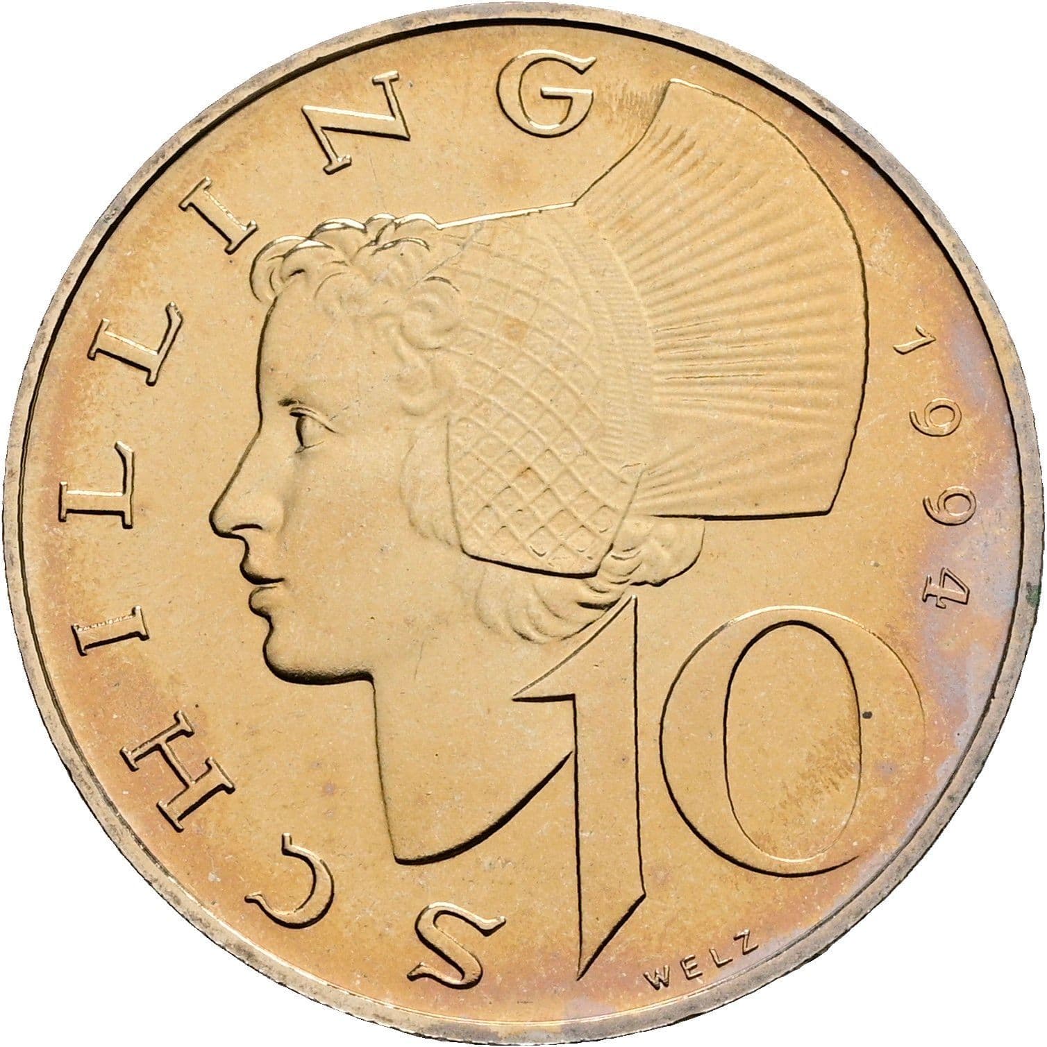 10 Schilling 1994 – Vorderseite