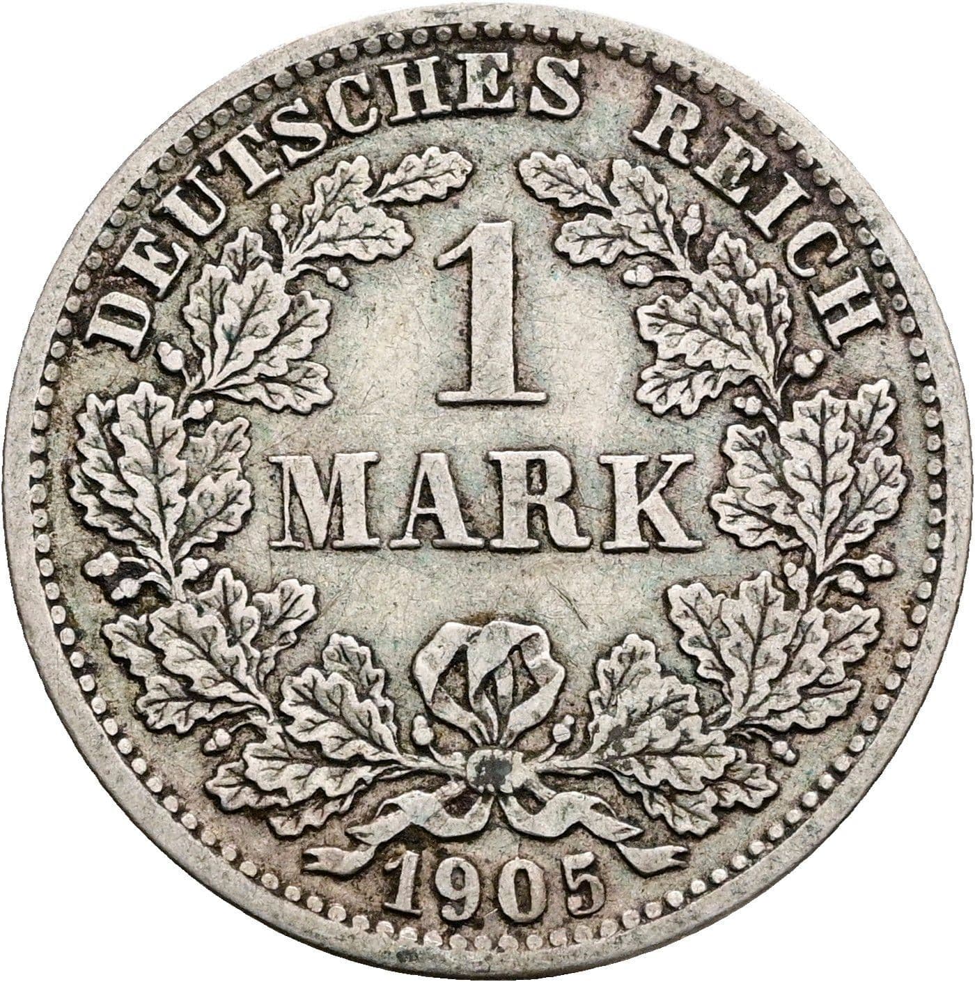1 Mark 1905 D – Vorderseite