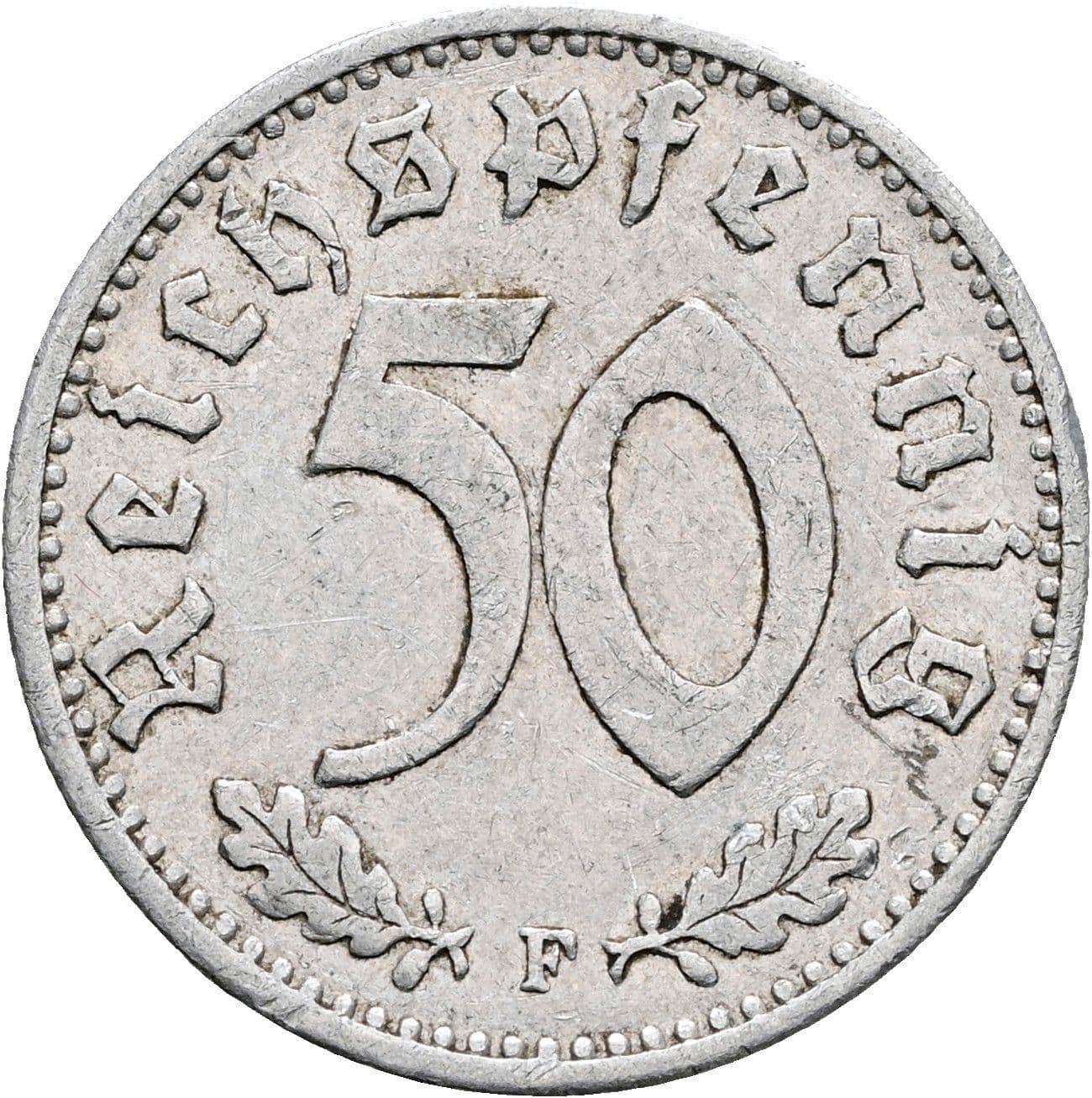 50 Reichspfennig 1942 F – Vorderseite