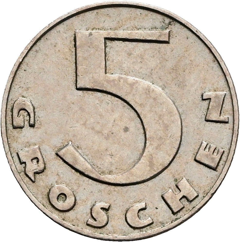 5 Groschen 1931 – Vorderseite