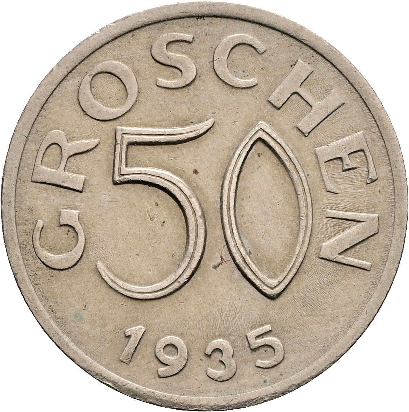 50 Groschen 1935 – Vorderseite