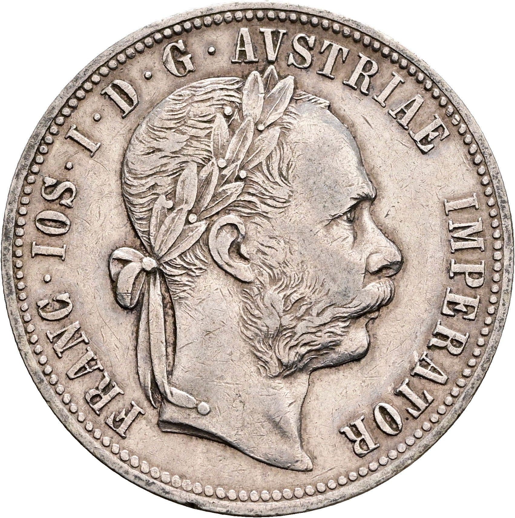 1 Gulden Franz Joseph I. 1848-1916 1879 – Vorderseite
