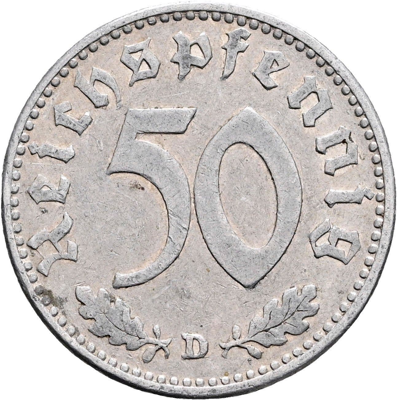 50 Reichspfennig 1941 D – Vorderseite