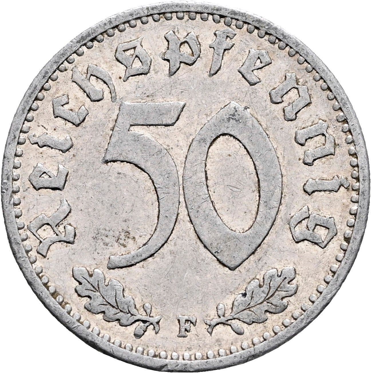 50 Reichspfennig 1940 F – Vorderseite