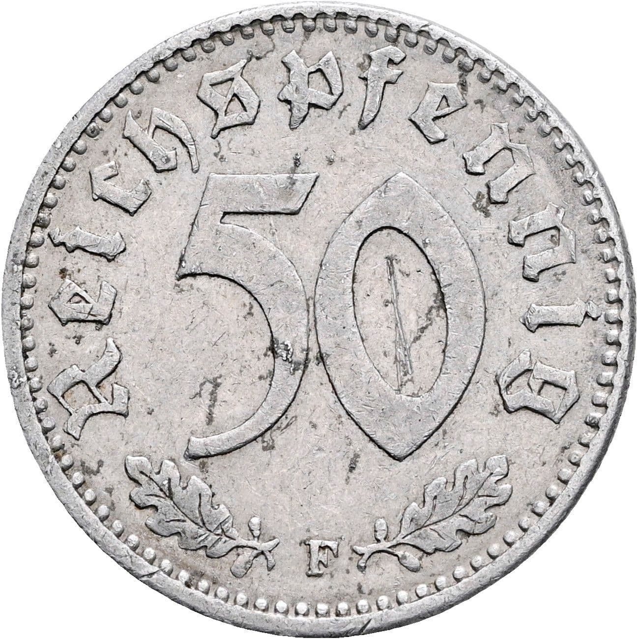 50 Reichspfennig 1944 F – Vorderseite