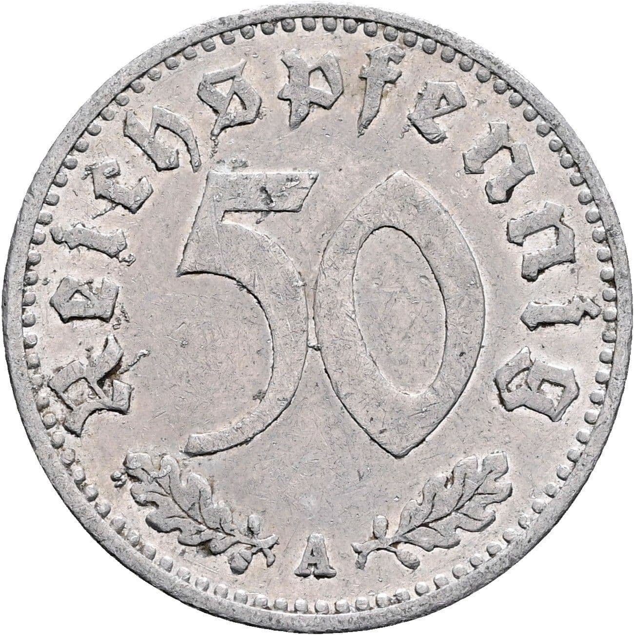 50 Reichspfennig 1935 A – Vorderseite
