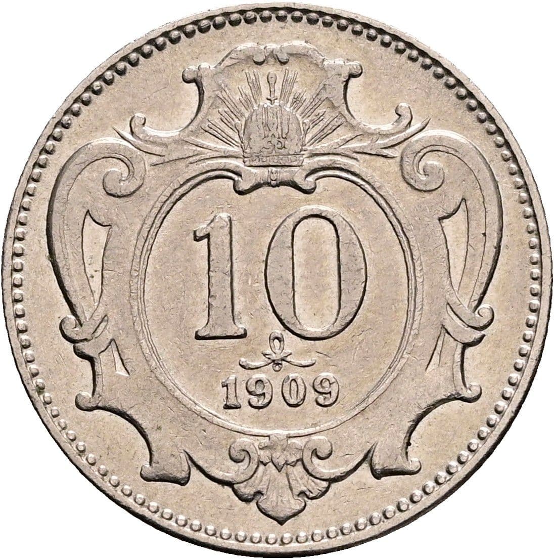 10 Heller Franz Joseph I. 1848-1916 1909 – Vorderseite
