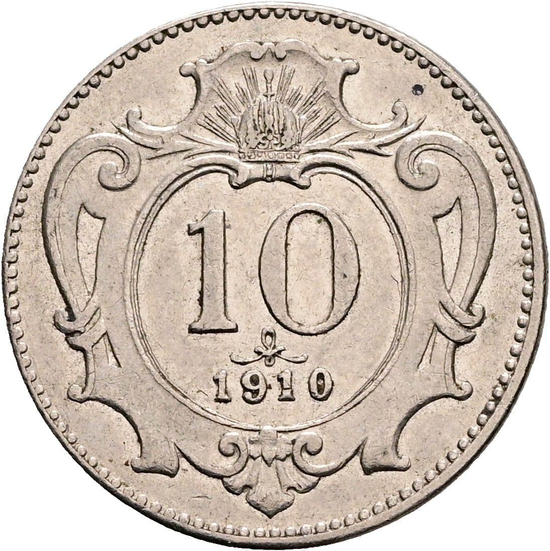 10 Heller Franz Joseph I. 1848-1916 1910 – Vorderseite
