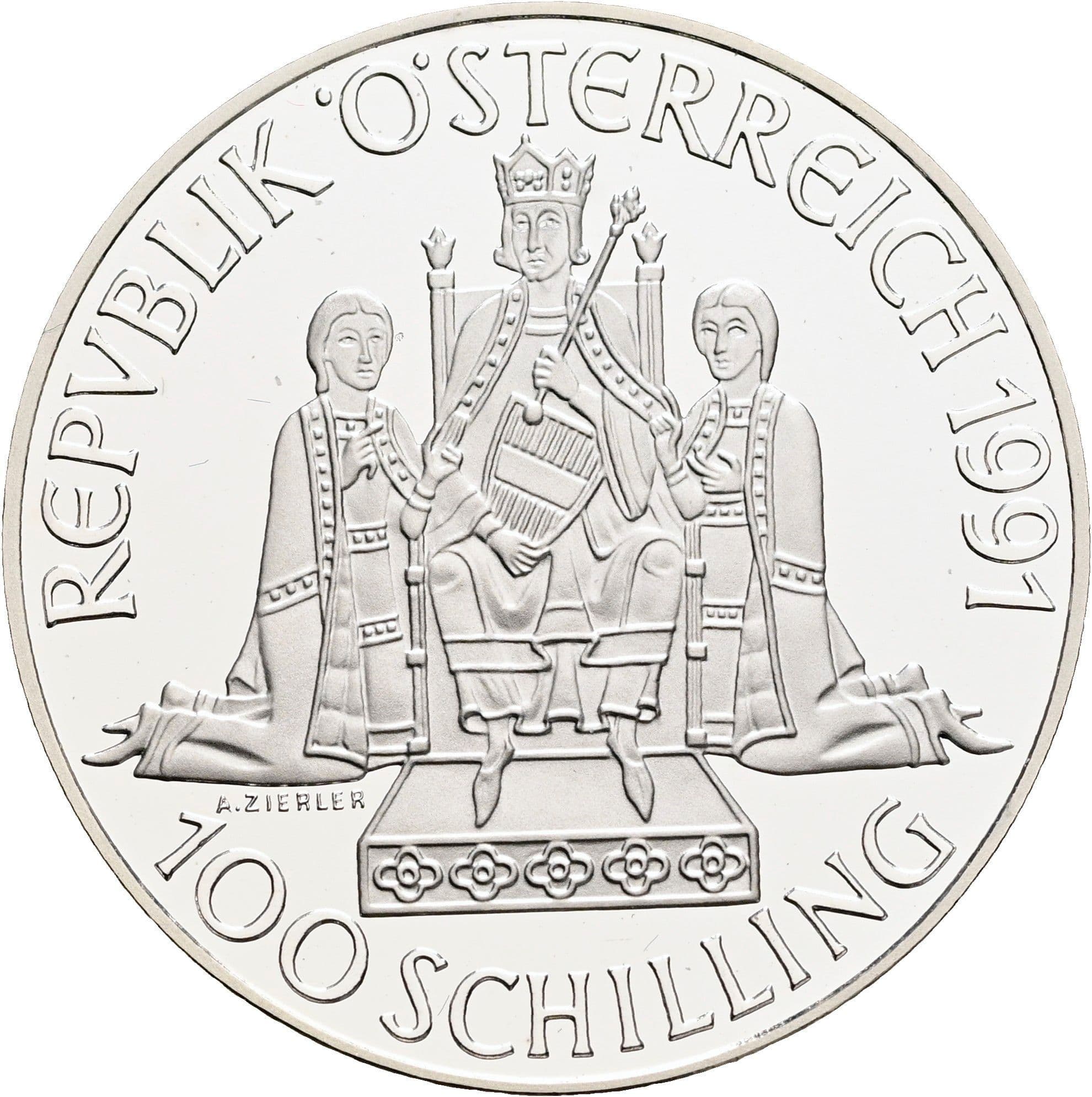 100 Schilling 1991 – Vorderseite