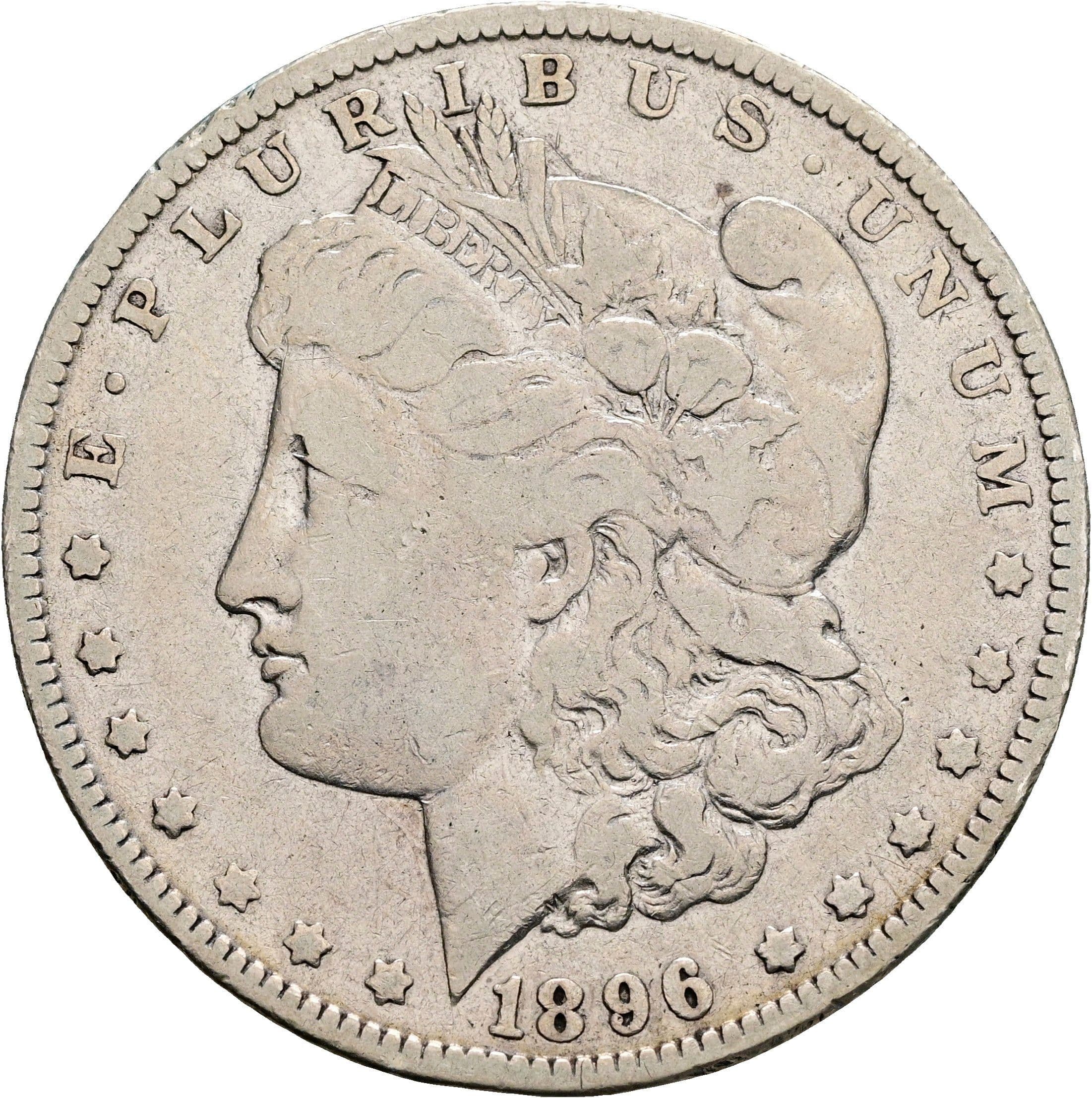 Morgan Dollar 1896 O – Vorderseite