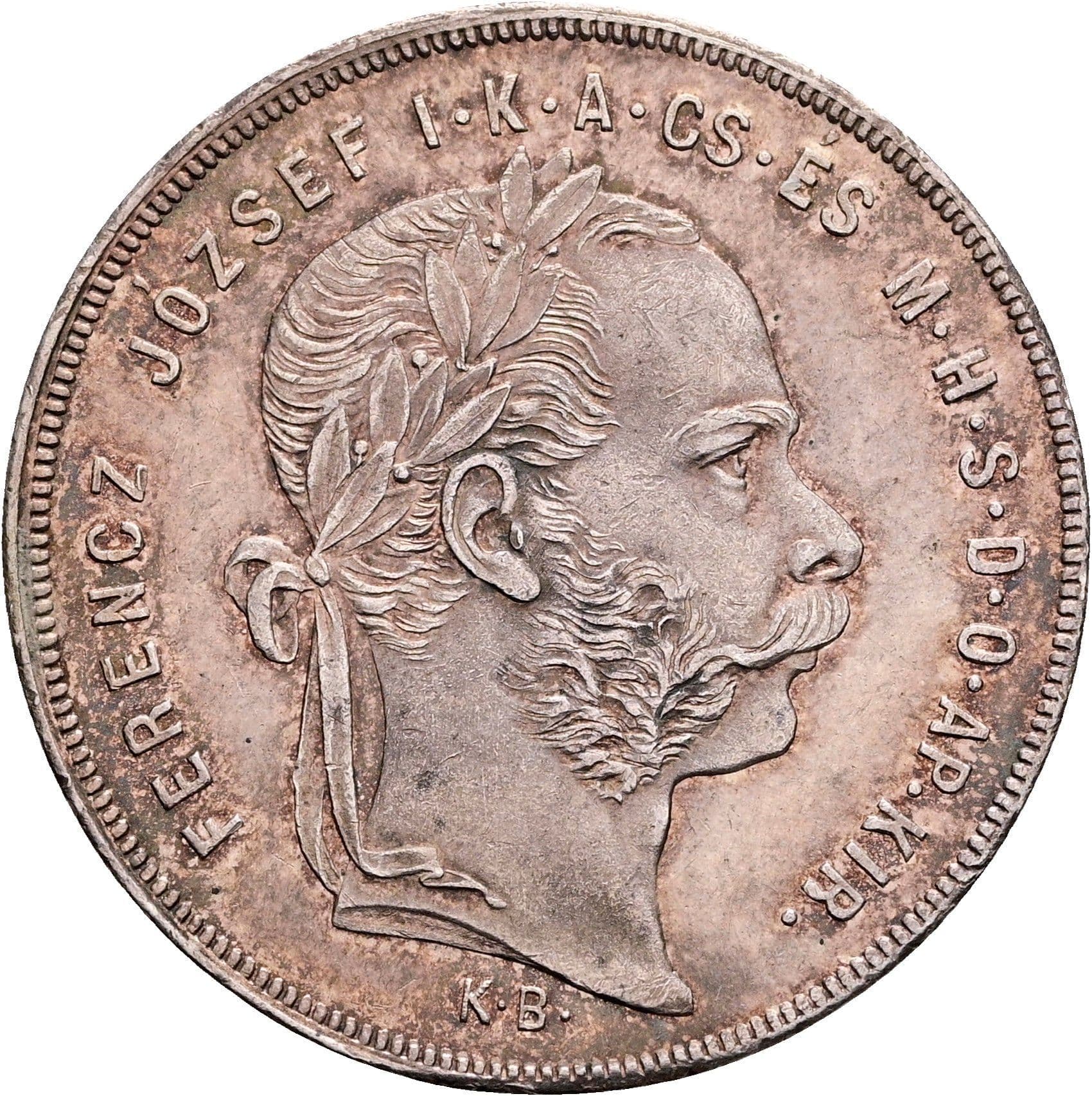 1 Forint Franz Joseph I. 1848-1916 Kremnitz 1879 KB – Vorderseite