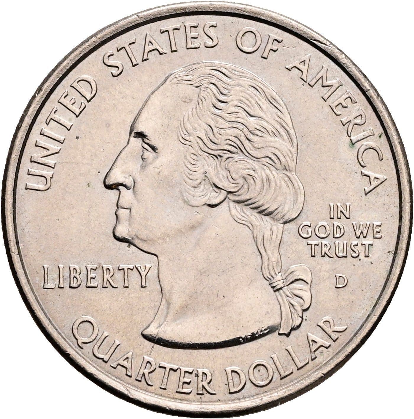 Quarter Dollar 2002 D – Vorderseite