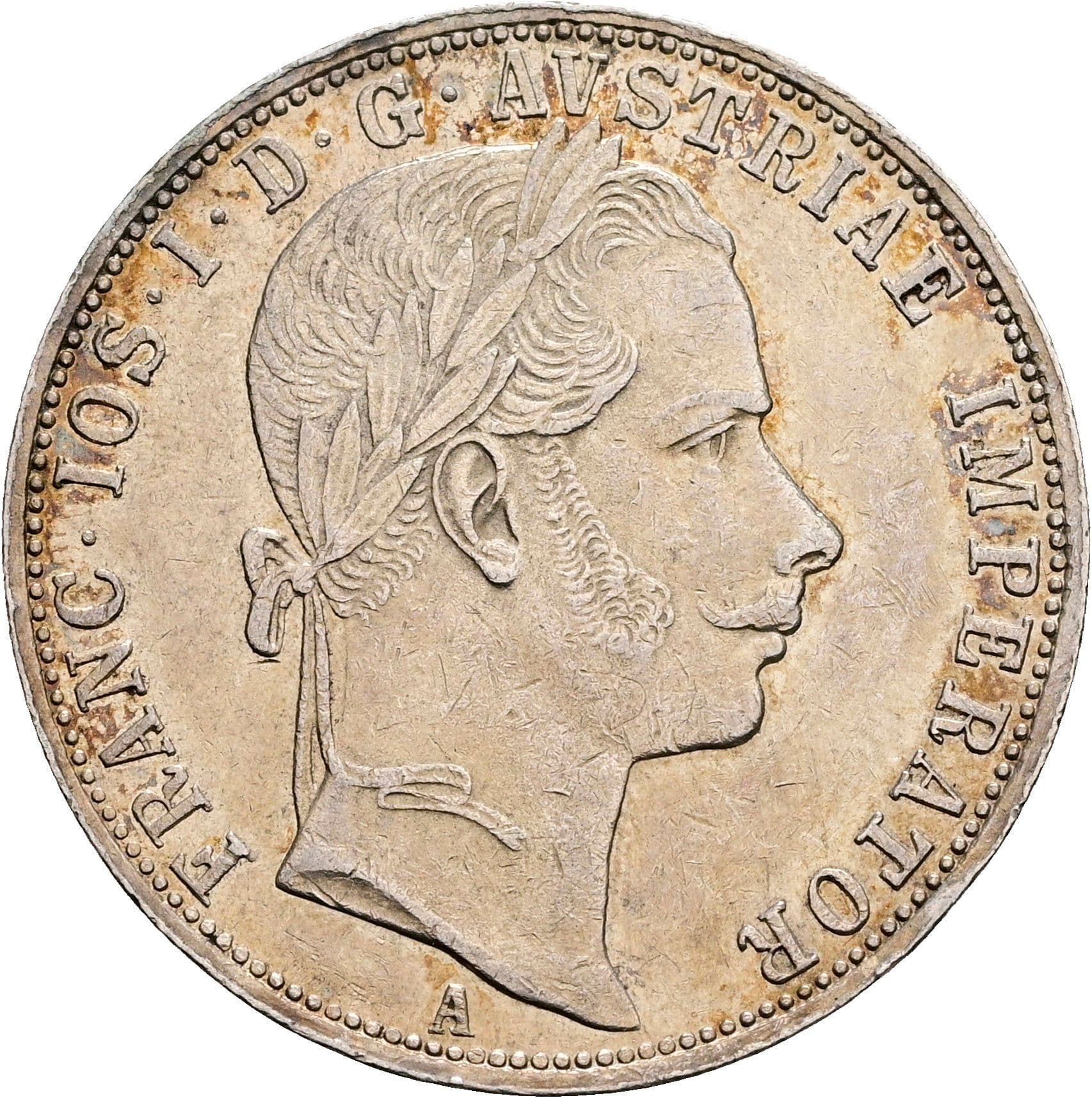 1 Gulden Franz Joseph I. 1848-1916 Wien 1860 A – Vorderseite
