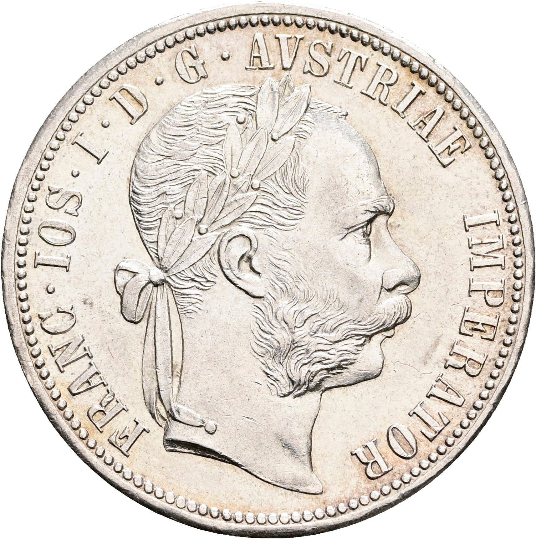 1 Gulden Franz Joseph I. 1848-1916 Wien 1879 – Vorderseite