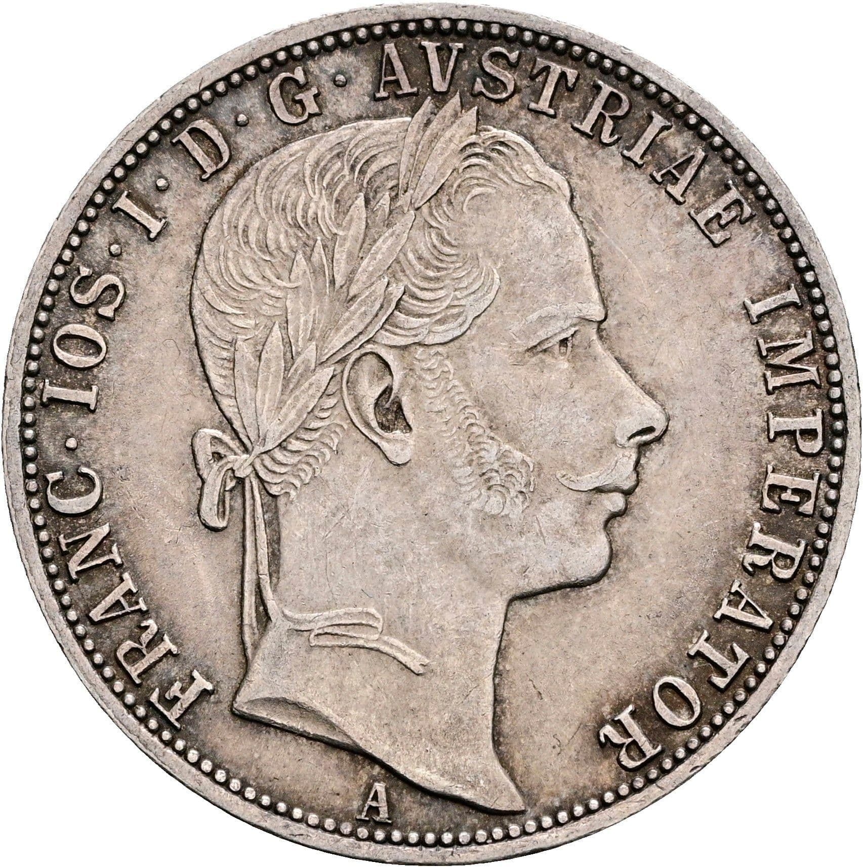 1 Gulden Franz Joseph I. 1848-1916 Wien 1861 A – Vorderseite