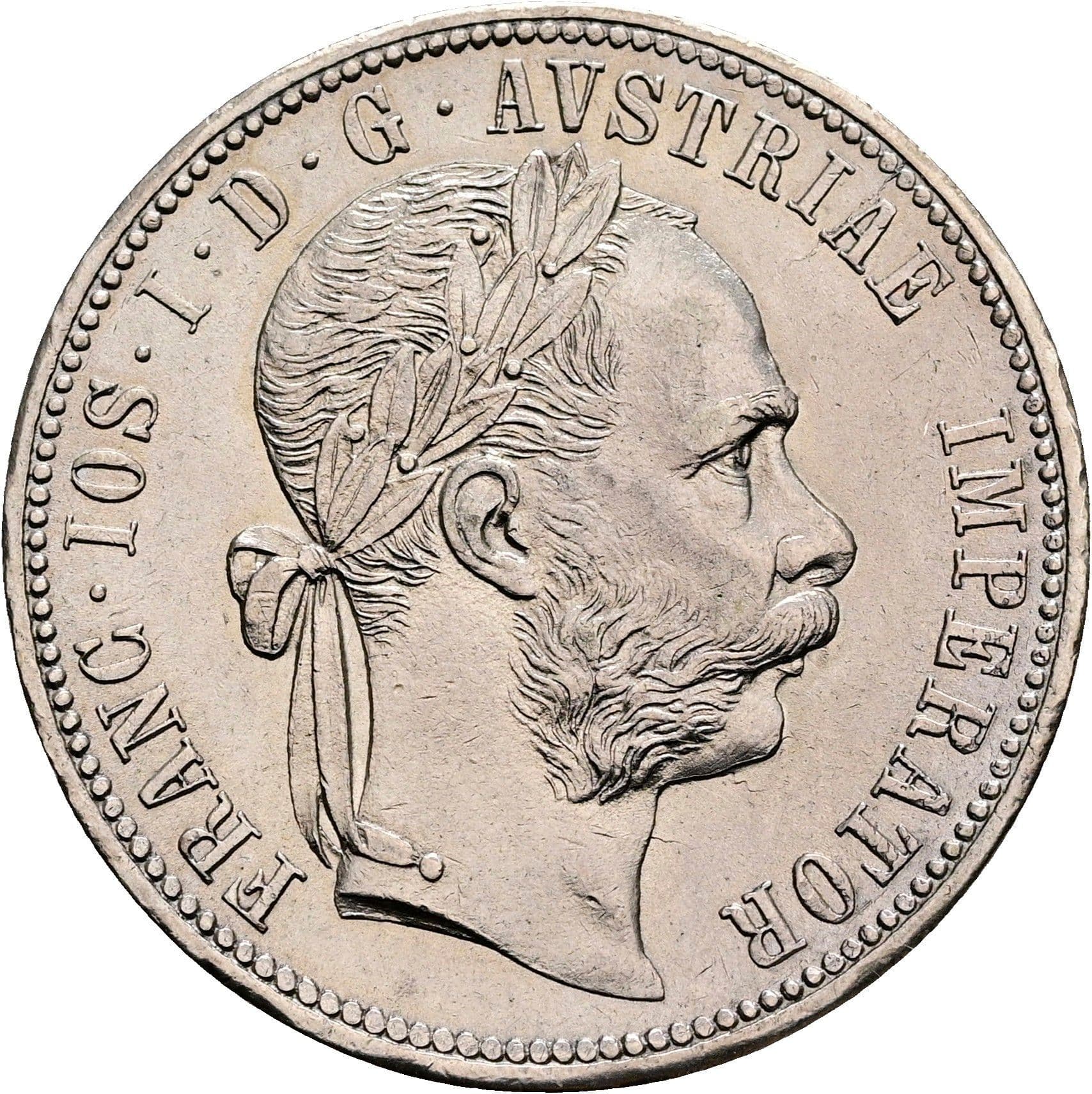 1 Gulden Franz Joseph I. 1848-1916 Wien 1879 – Vorderseite