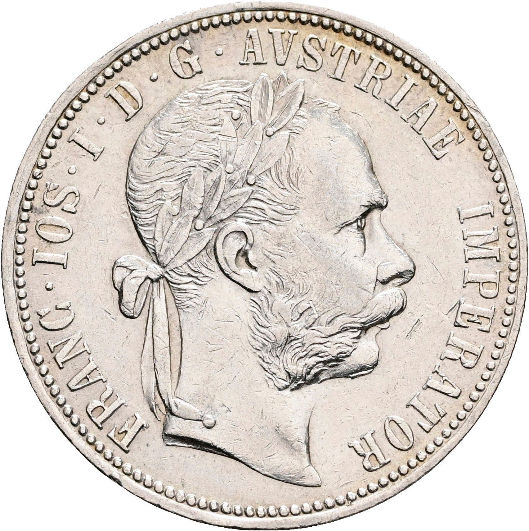 1 Gulden Franz Joseph I. 1848-1916 Wien 1889 – Vorderseite