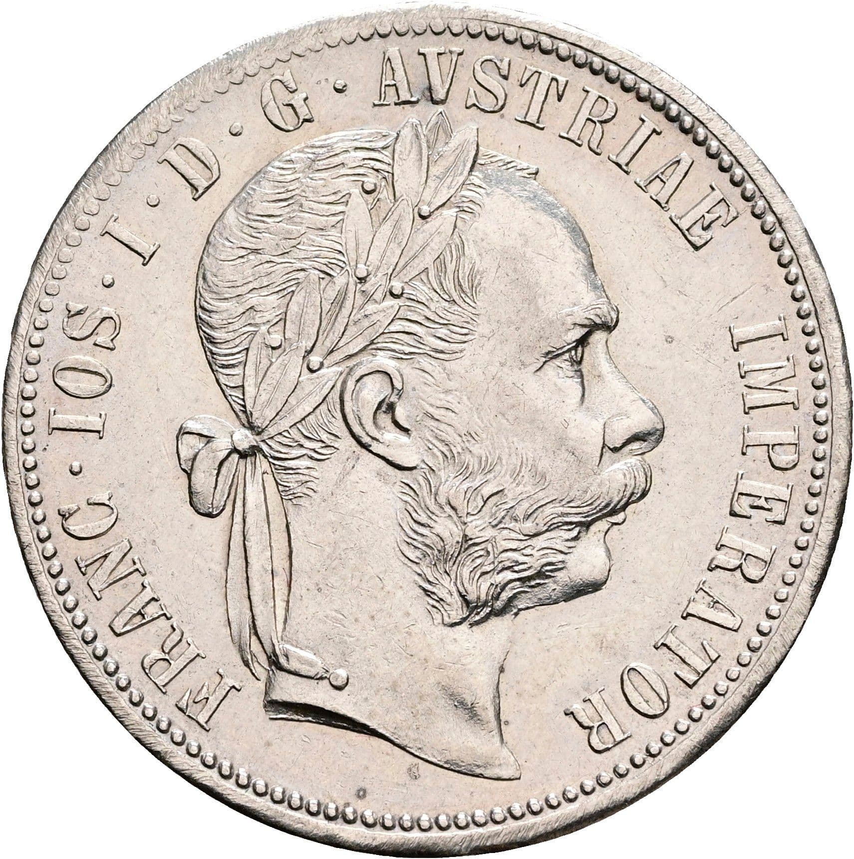 1 Gulden Franz Joseph I. 1848-1916 Wien 1879 – Vorderseite