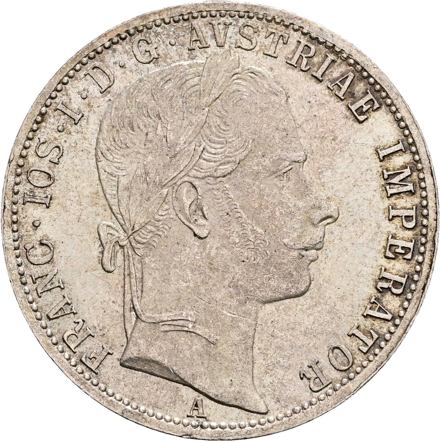 1 Gulden Franz Joseph I. 1848-1916 Wien 1861 A – Vorderseite