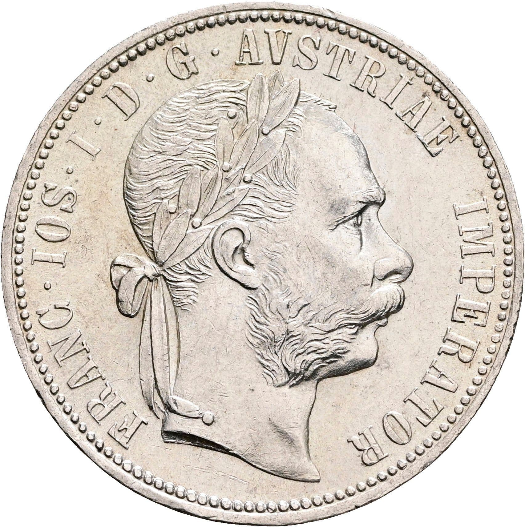 1 Gulden Franz Joseph I. 1848-1916 Wien 1880 – Vorderseite