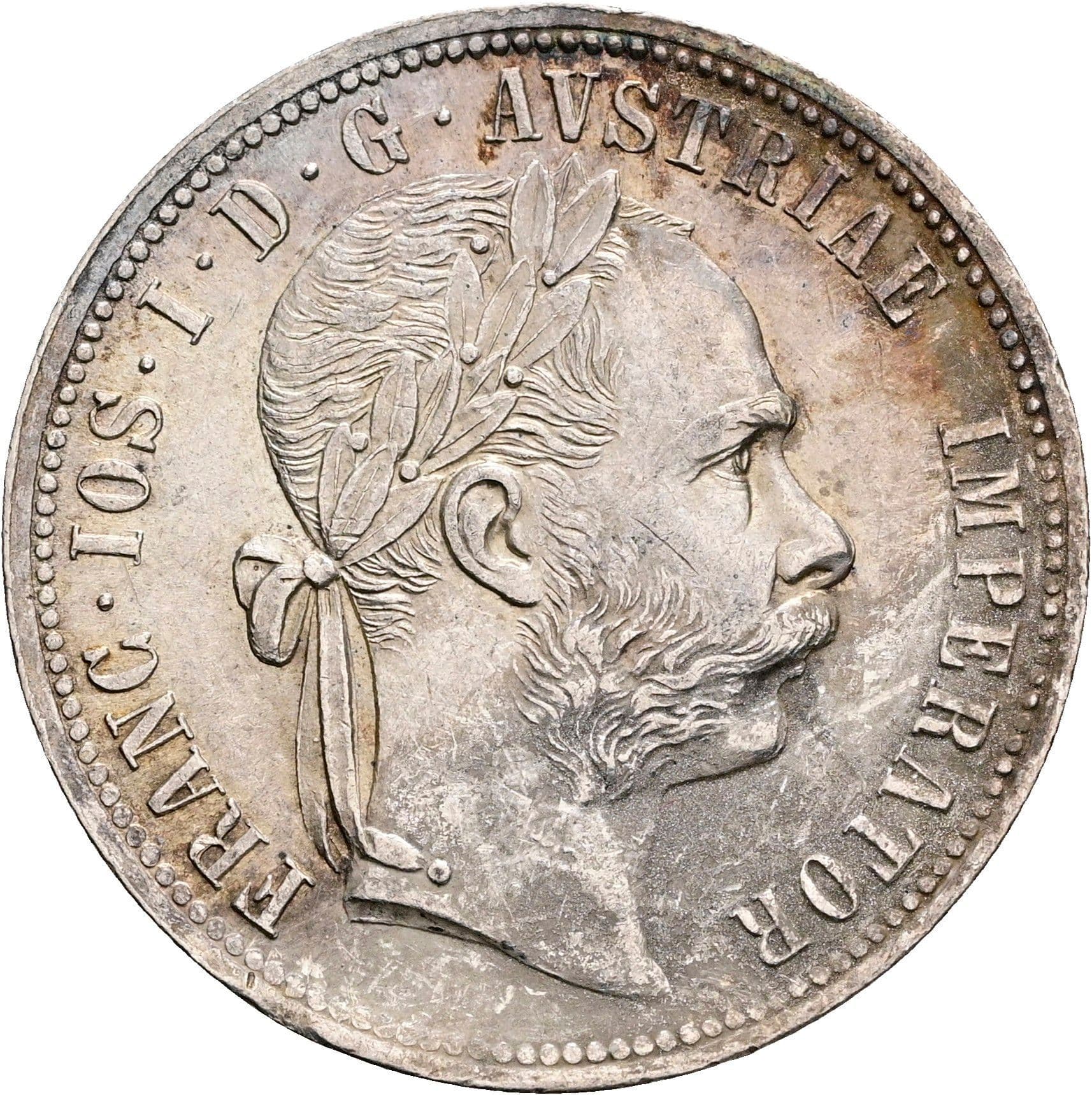 1 Gulden Franz Joseph I. 1848-1916 Wien 1877 – Vorderseite