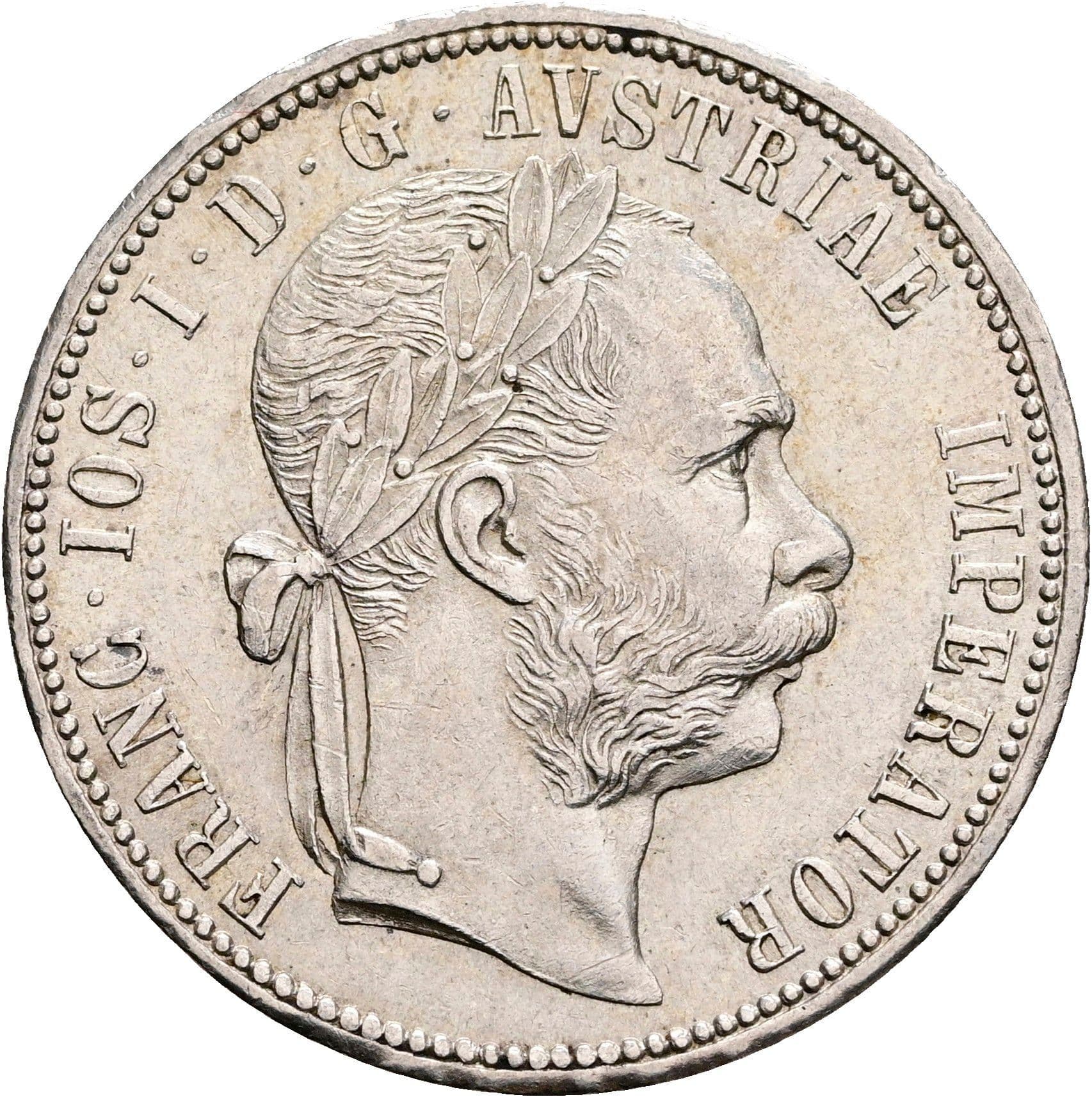 1 Gulden Franz Joseph I. 1848-1916 Wien 1879 – Vorderseite