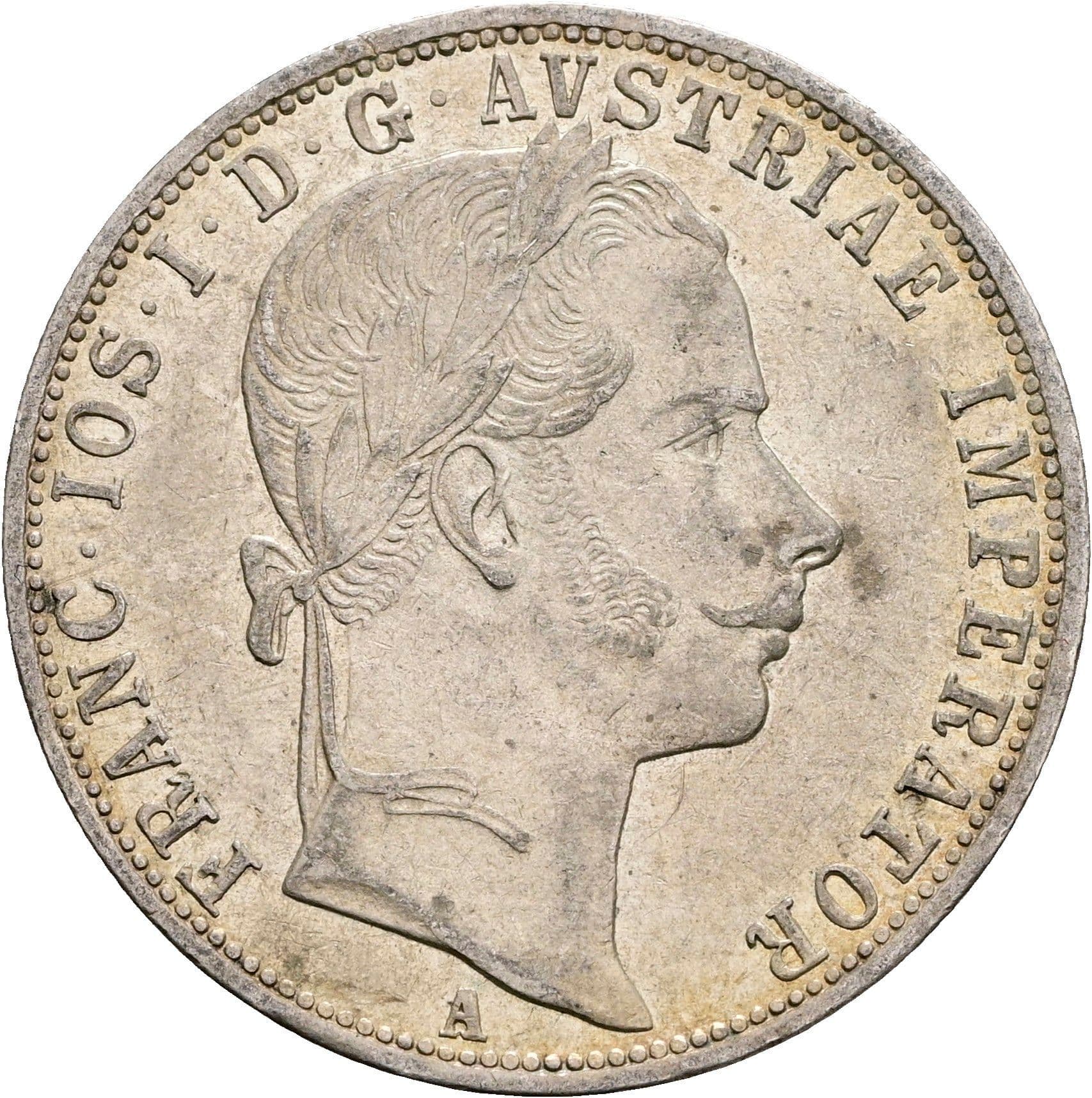 1 Gulden Franz Joseph I. 1848-1916 Wien 1859 A – Vorderseite