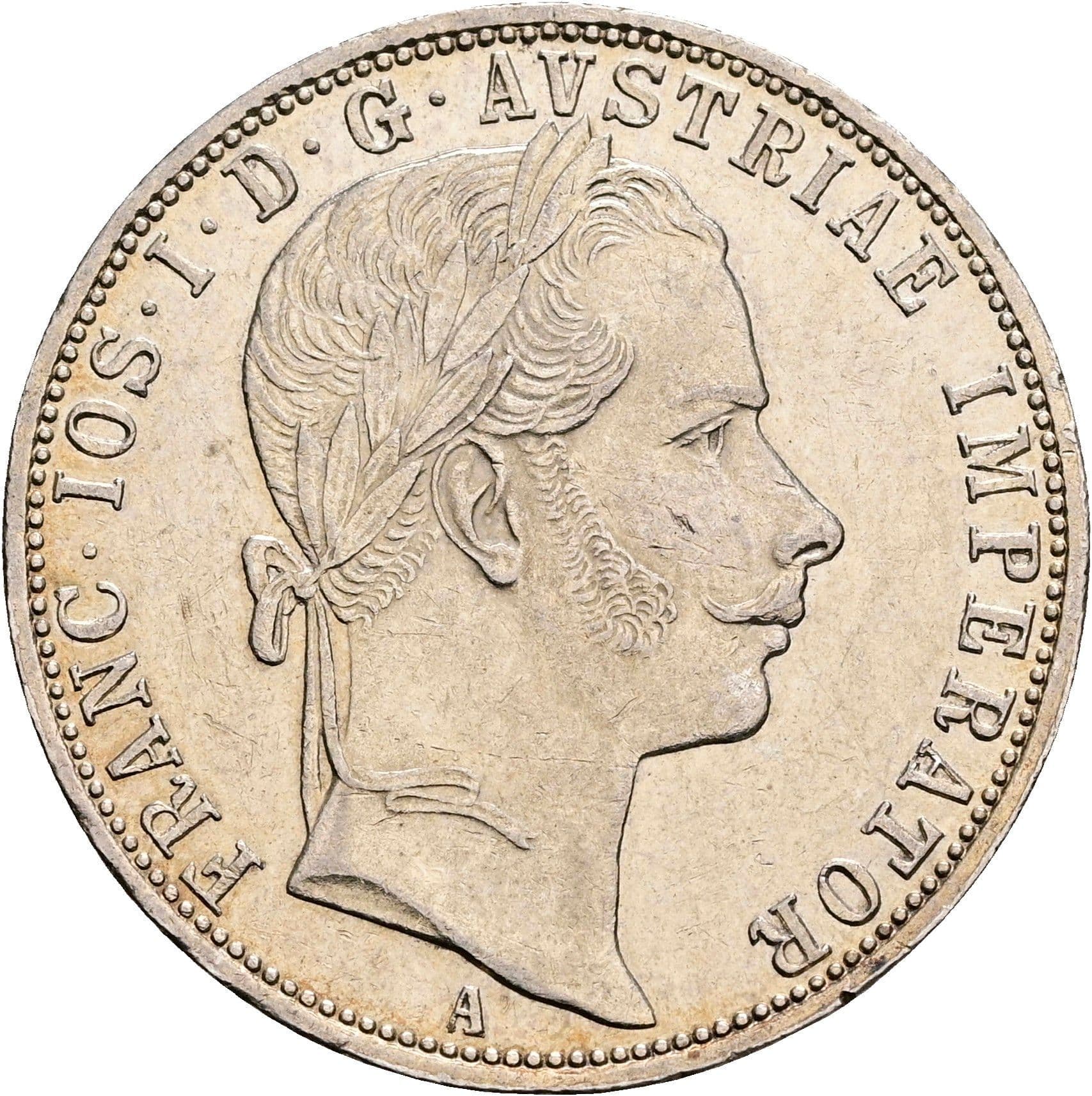 1 Gulden Franz Joseph I. 1848-1916 Wien 1860 A – Vorderseite