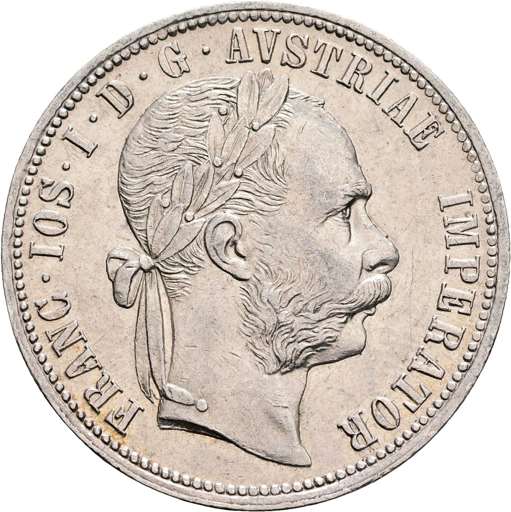 1 Gulden Franz Joseph I. 1848-1916 Wien 1878 – Vorderseite