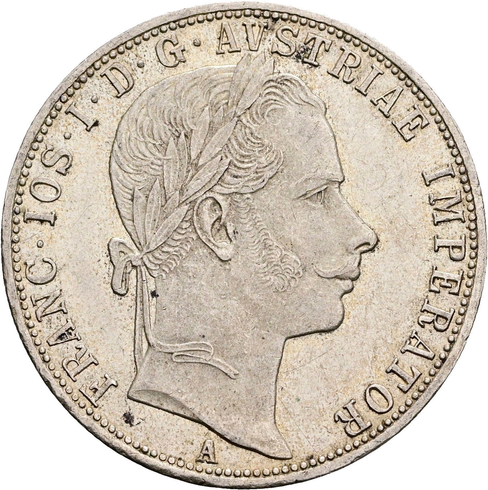 1 Gulden Franz Joseph I. 1848-1916 Wien 1860 A – Vorderseite