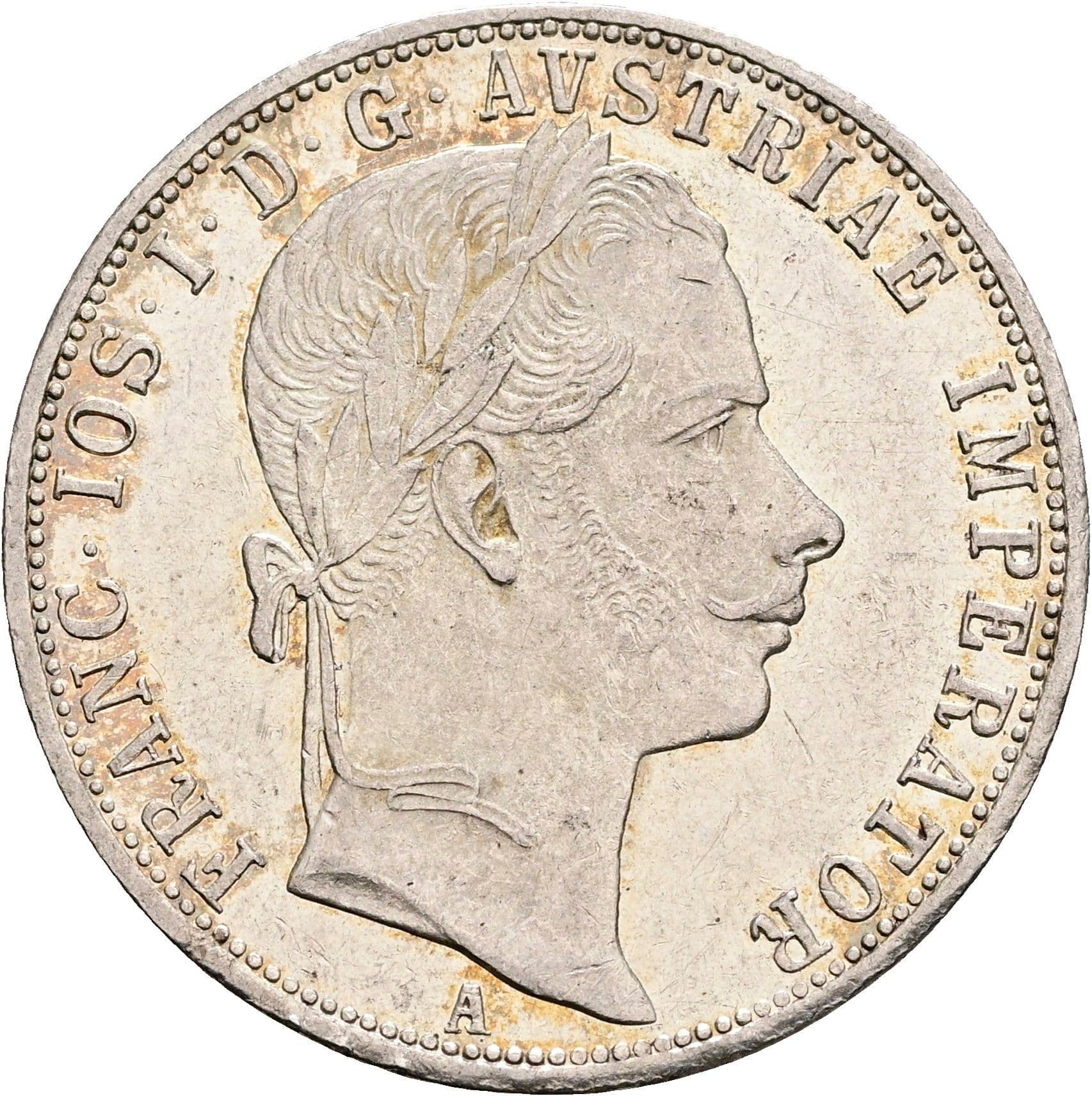 1 Gulden Franz Joseph I. 1848-1916 Wien 1860 A – Vorderseite