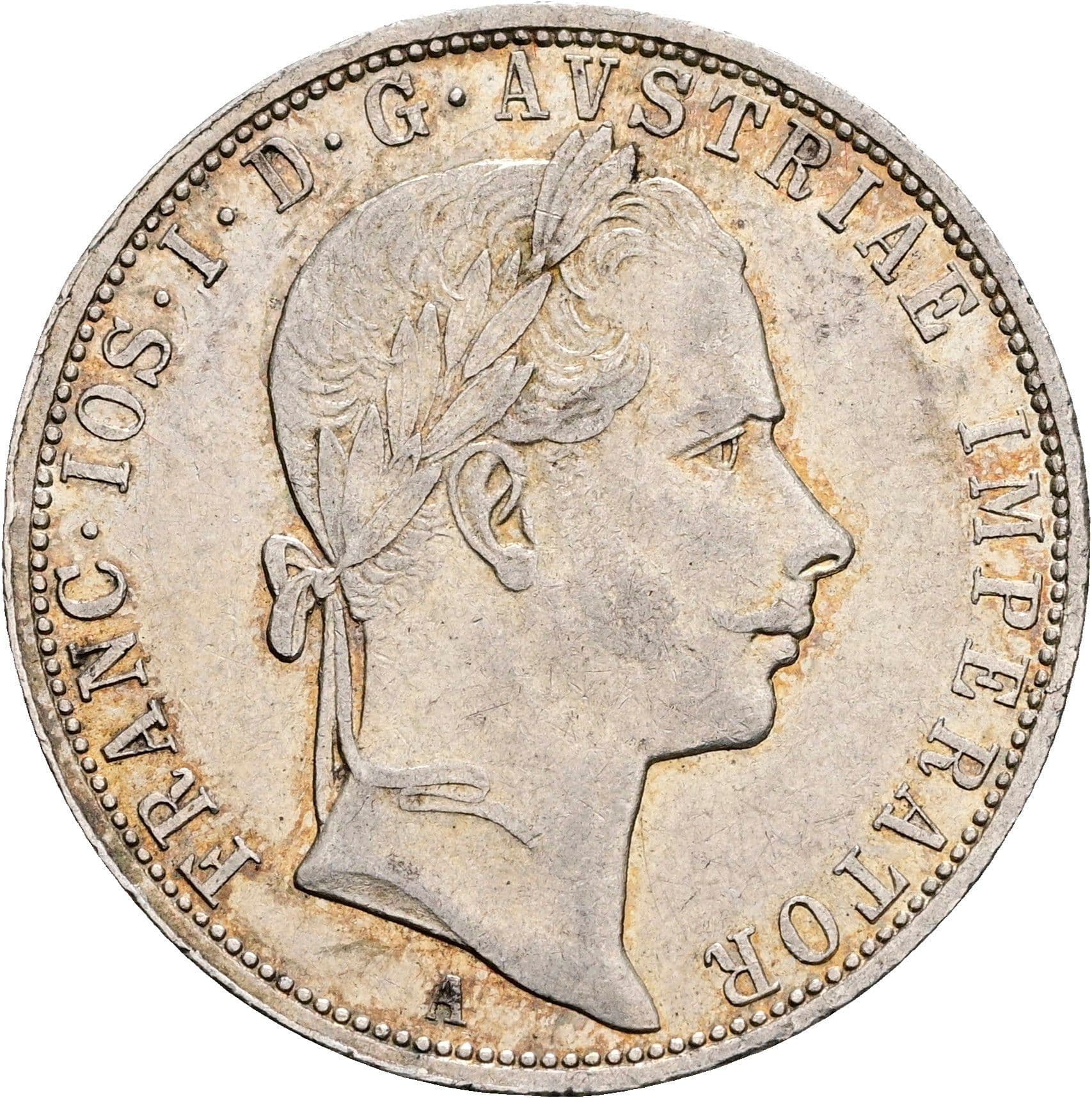 1 Gulden Franz Joseph I. 1848-1916 Wien 1858 A – Vorderseite