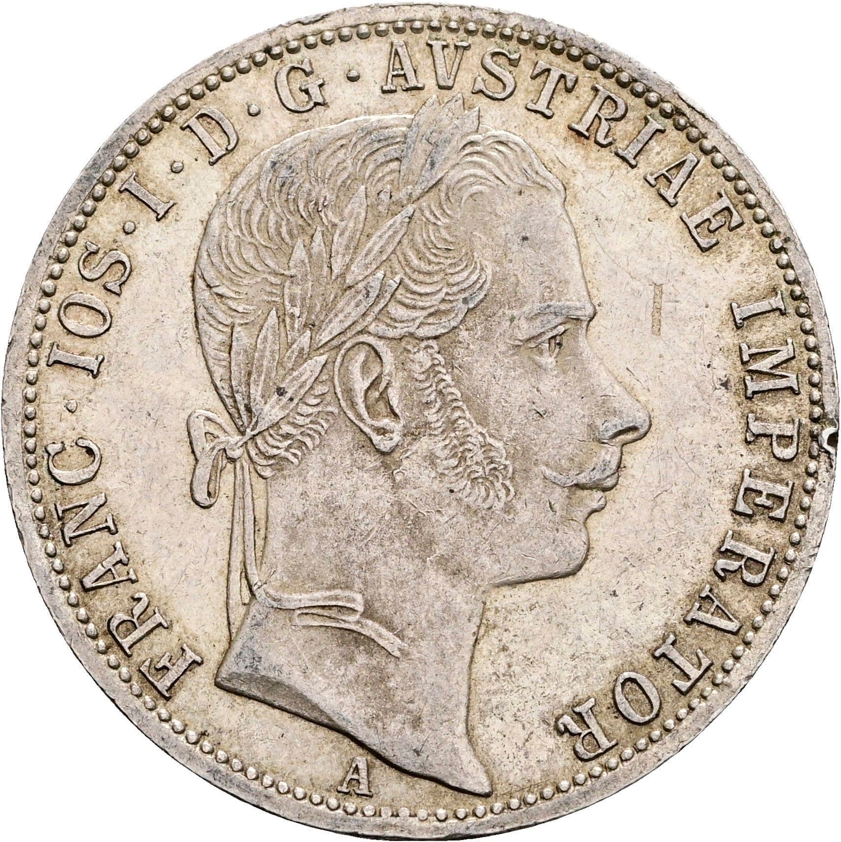 1 Gulden Franz Joseph I. 1848-1916 Wien 1861 A – Vorderseite
