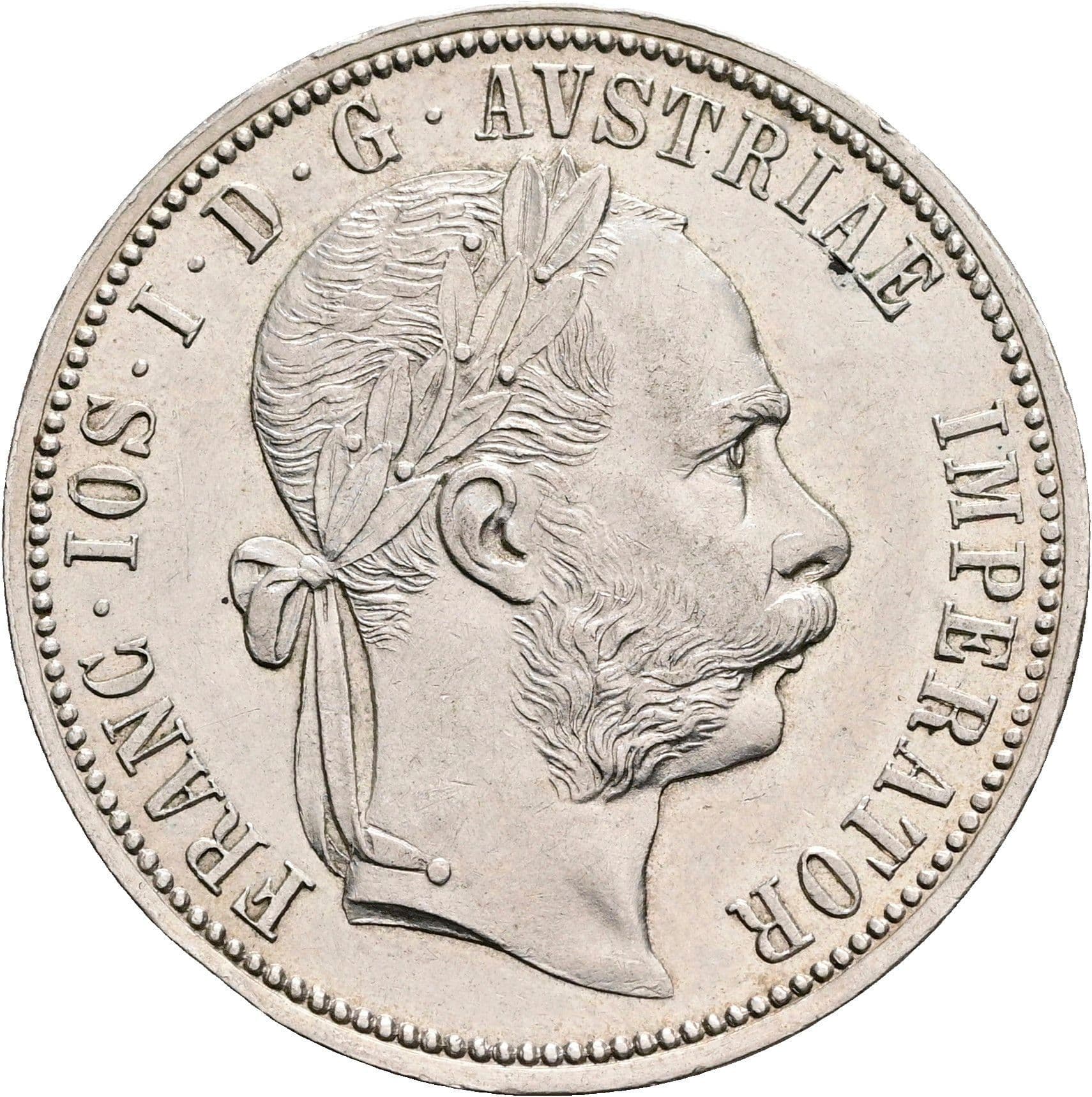1 Gulden Franz Joseph I. 1848-1916 Wien 1887 – Vorderseite