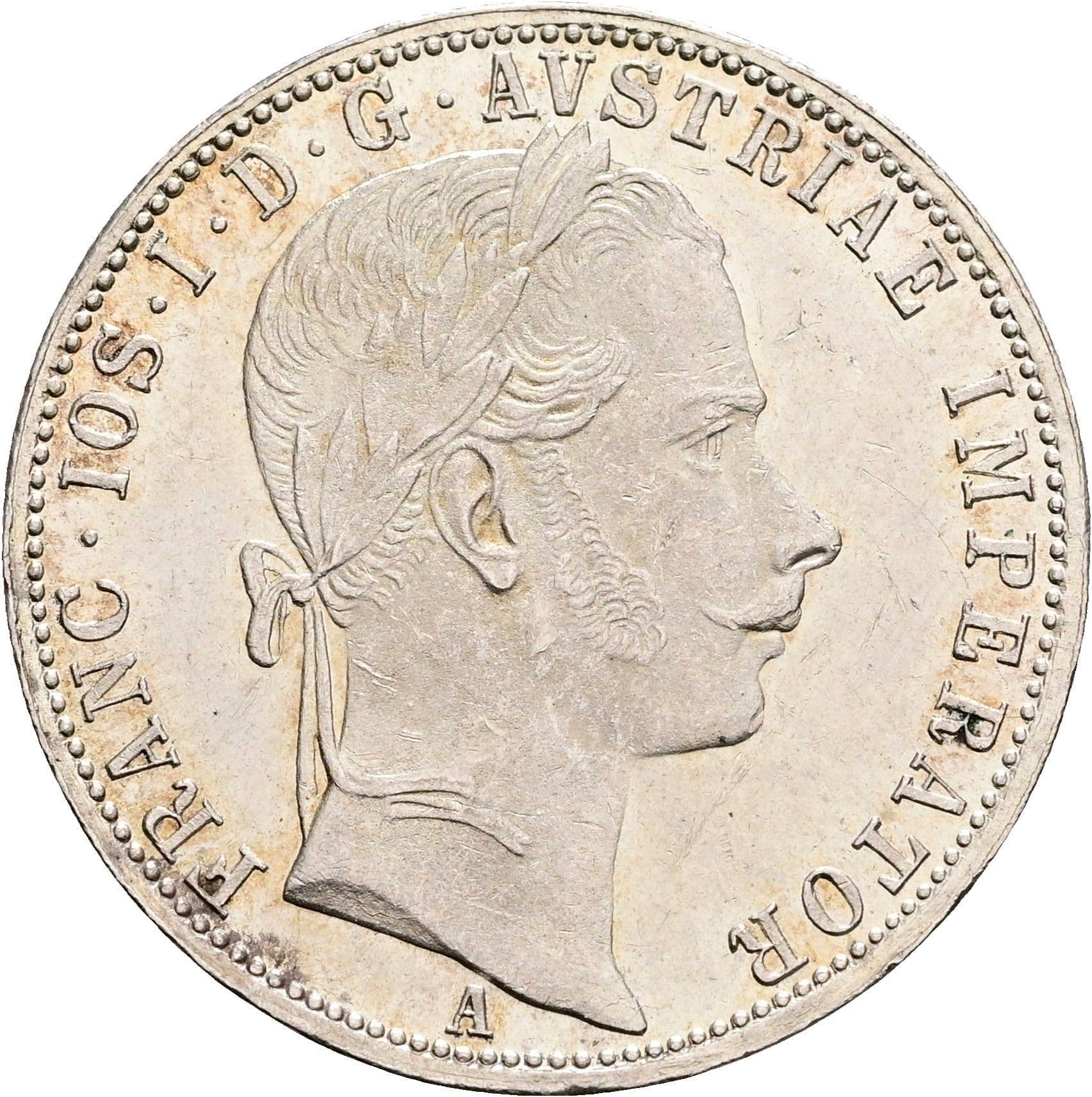 1 Gulden Franz Joseph I. 1848-1916 Wien 1861 A – Vorderseite