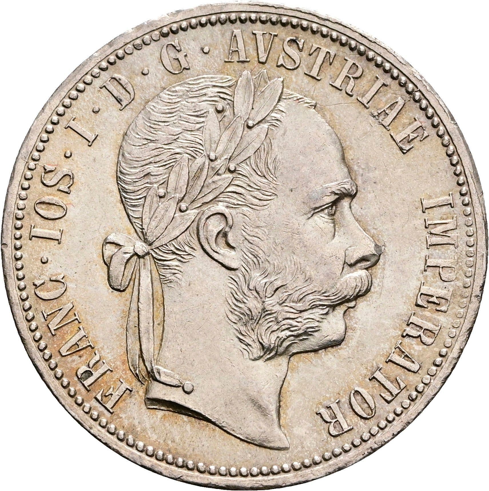 1 Gulden Franz Joseph I. 1848-1916 Wien 1878 – Vorderseite
