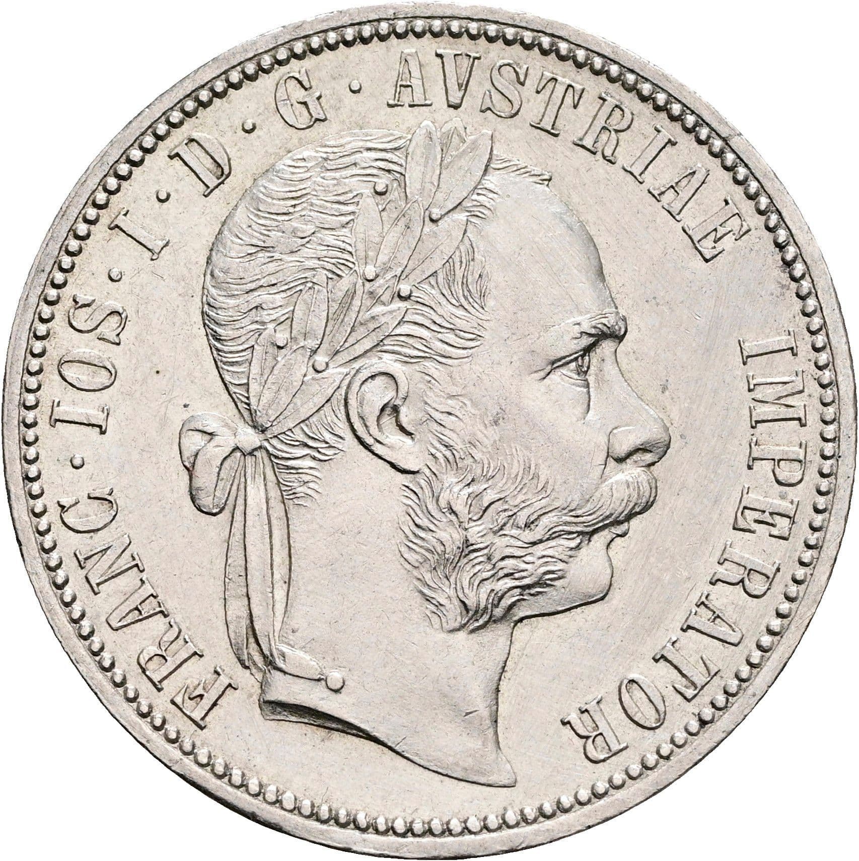 1 Gulden Franz Joseph I. 1848-1916 Wien 1878 – Vorderseite