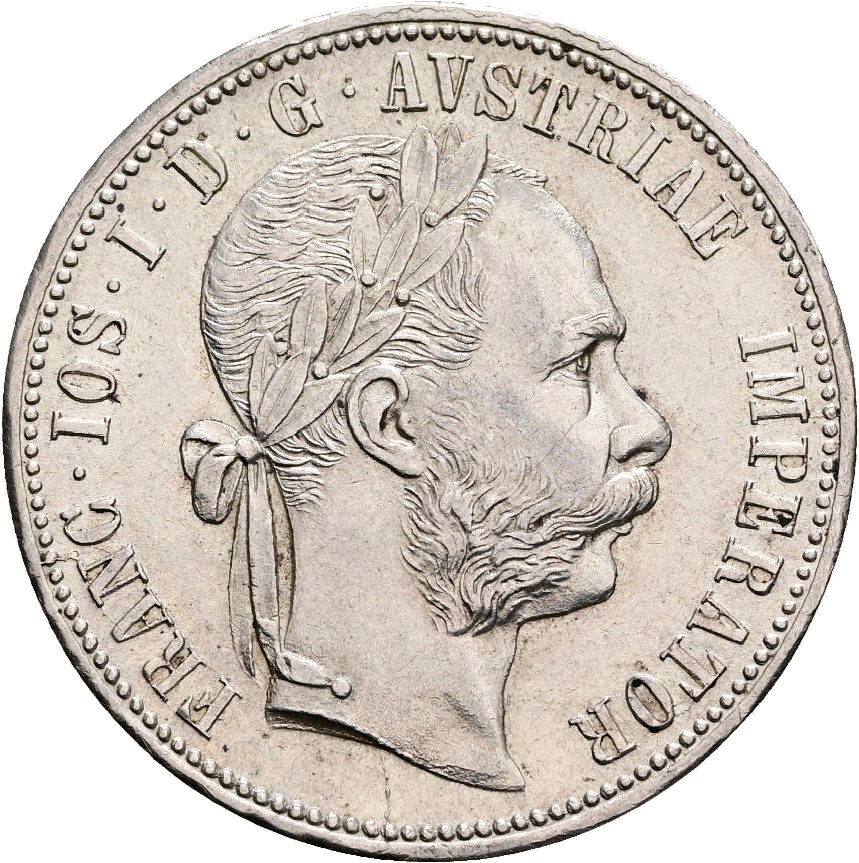 1 Gulden Franz Joseph I. 1848-1916 Wien 1878 – Vorderseite