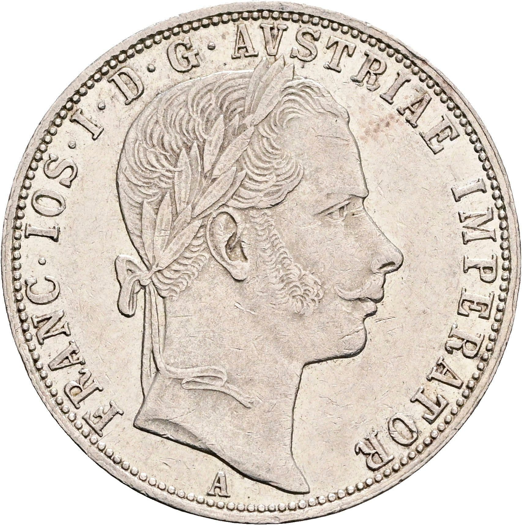 1 Gulden Franz Joseph I. 1848-1916 Wien 1860 A – Vorderseite